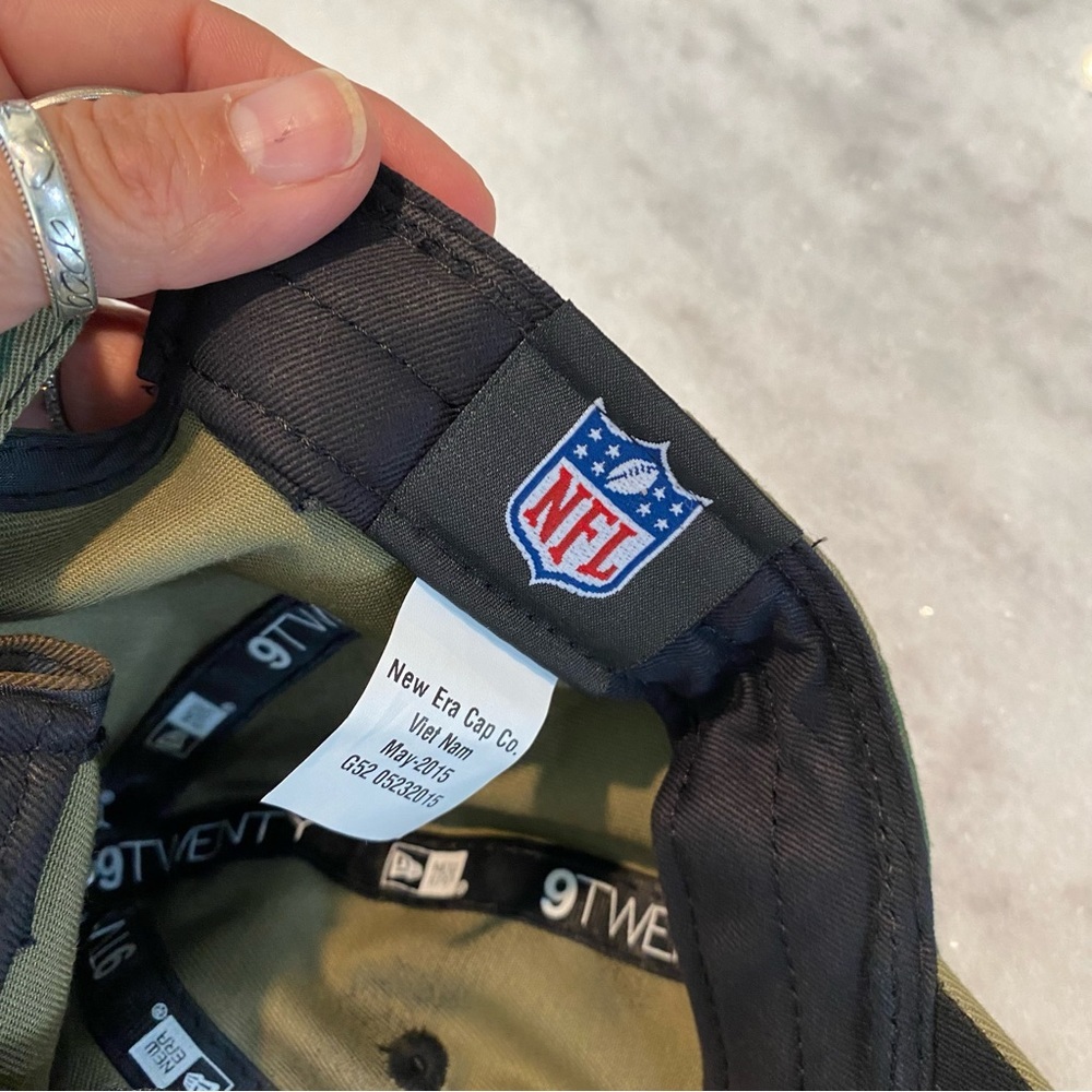 New Era NFL Cap Camouflage Ball Cap Youth ball hat metal clasp green - Picture 5 of 9